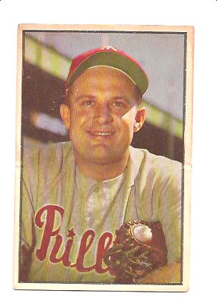 1953 Bowman Color #28 Smoky Burgess