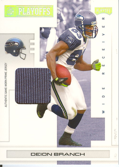 2007 Playoff NFL Playoffs Materials Silver Prime #88 Deion Branch