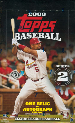 2008 Topps Series 2 ( Two ) Baseball Factory Sealed Hobby Box - 1 Autograph Or Relic Card ( Poss. Alex Rodriguez ) Per Box & Poss. Cut Signatures - In Stock Now 
