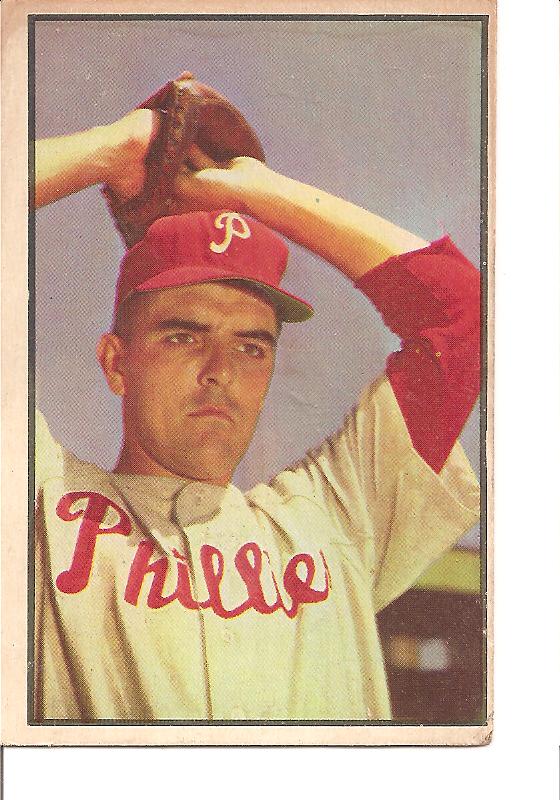 1953 Bowman Color #64 Curt Simmons