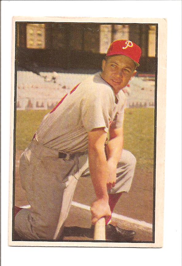 1953 Bowman Color #67 Mel Clark RC