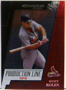2005 Donruss Production Line OPS #8 Scott Rolen/1007