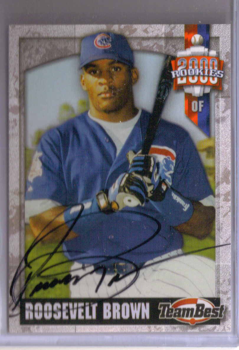 2000 Team Best Rookies Autographs #12 Roosevelt Brown S2 front image