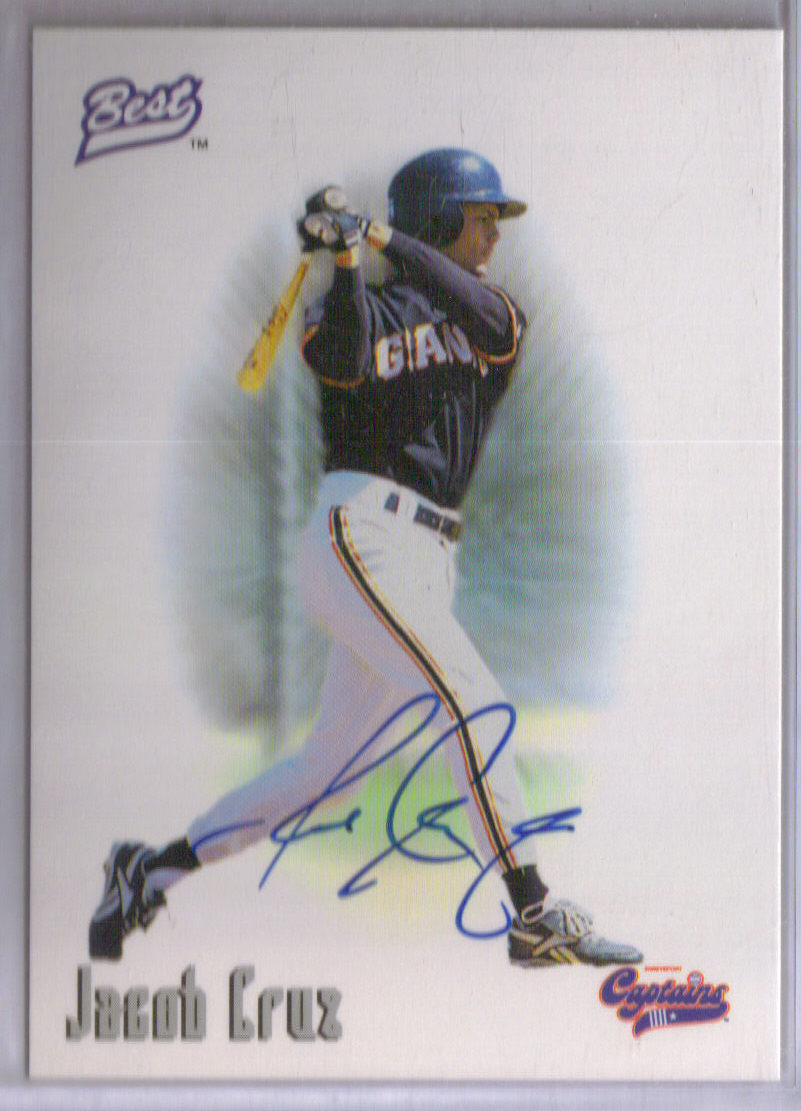 1996 Best Autographs #15 Jacob Cruz front image