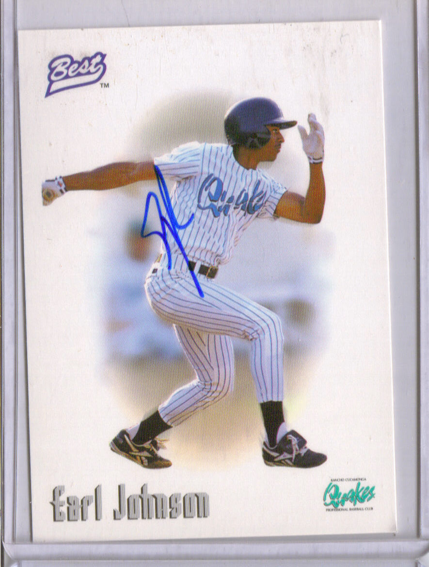 1996 Best Autographs #33 Earl Johnson front image