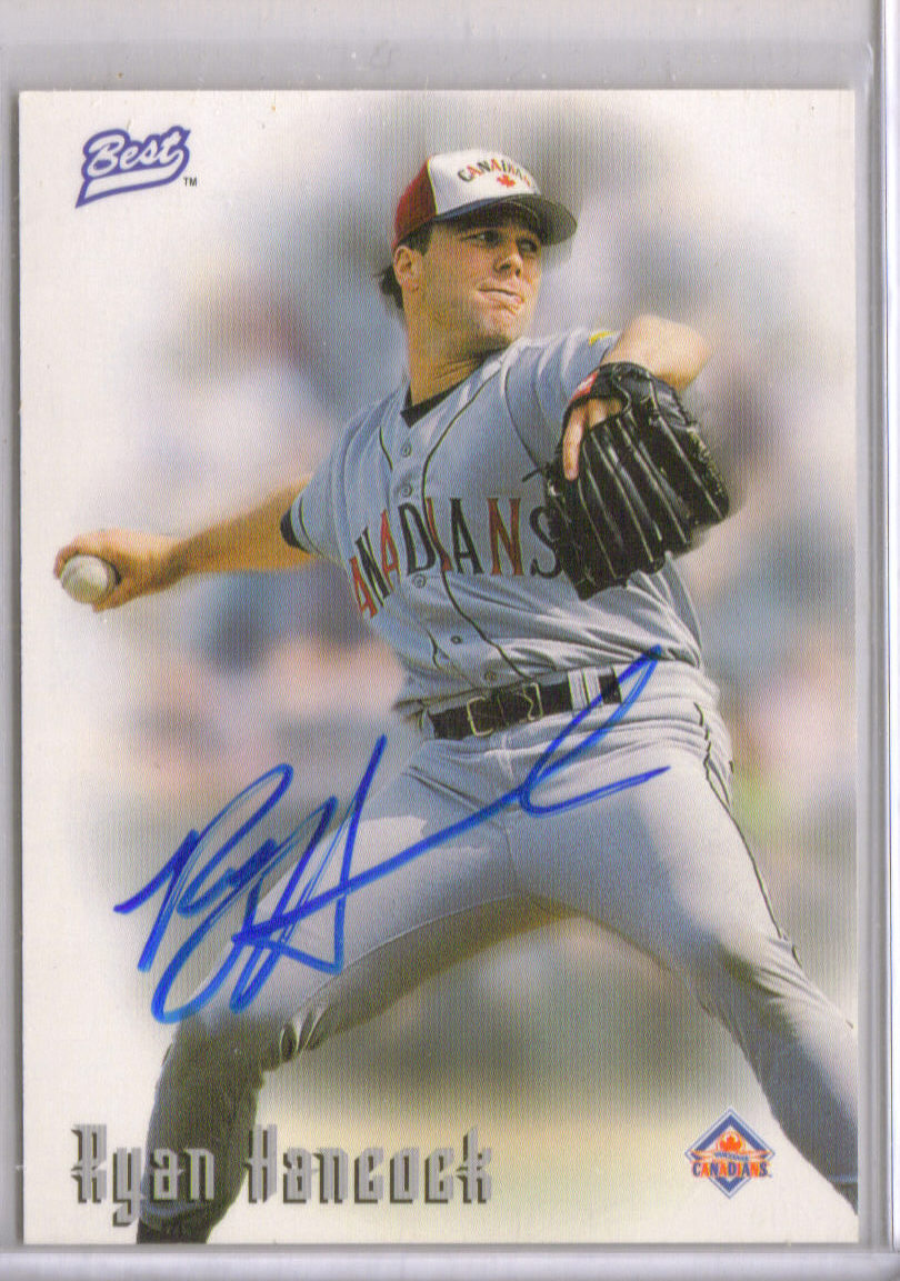 1997 Best Autographs Autograph Series #16 Ryan Hancock front image