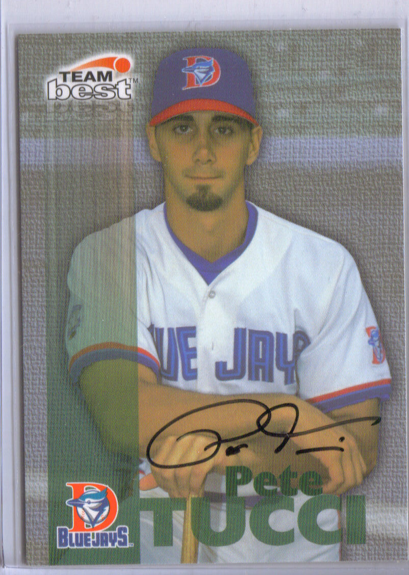 1999 Team Best Autographs #61 Pete Tucci BA-TR front image