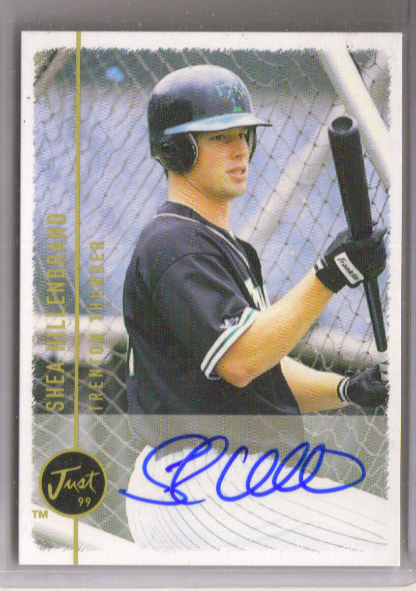 1999 Just Autographs #56 Shea Hillenbrand JF front image