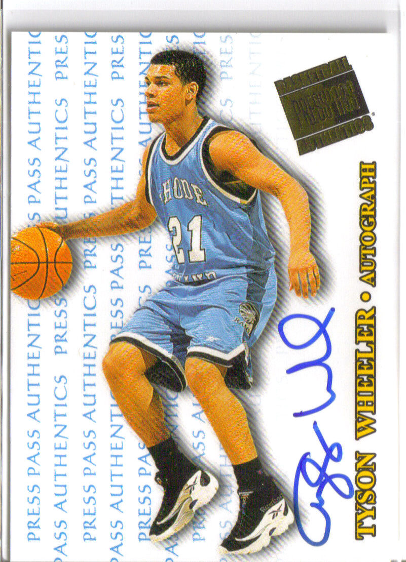 1998 Press Pass Authentics Autographs #27 Tyson Wheeler front image