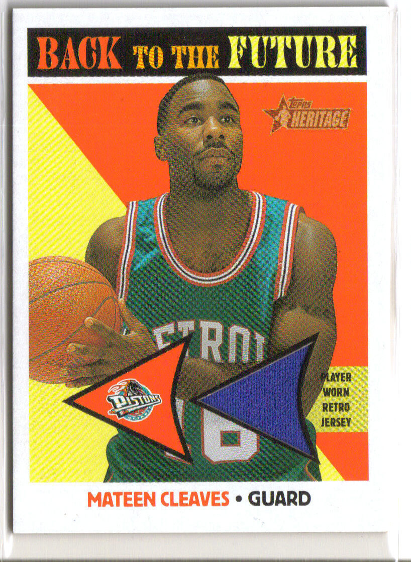 2000-01 Topps Heritage Back to the Future Game Jerseys #BF3 Mateen Cleaves front image