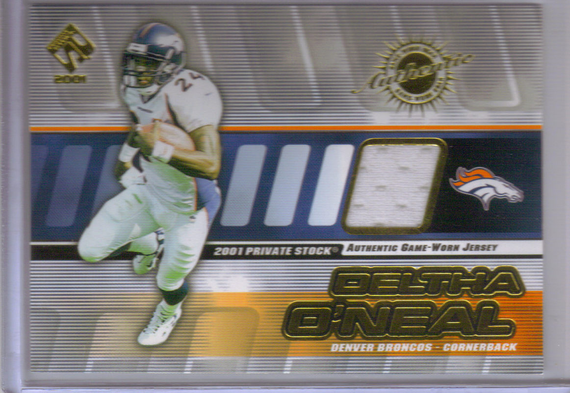 2001 Private Stock Game Worn Gear #52 Deltha O'Neal front image