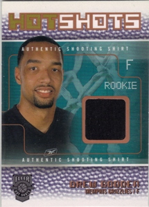 2002-03 Fleer Hot Shots Hot Shots Inserts Game-Used Gold #DG Drew Gooden