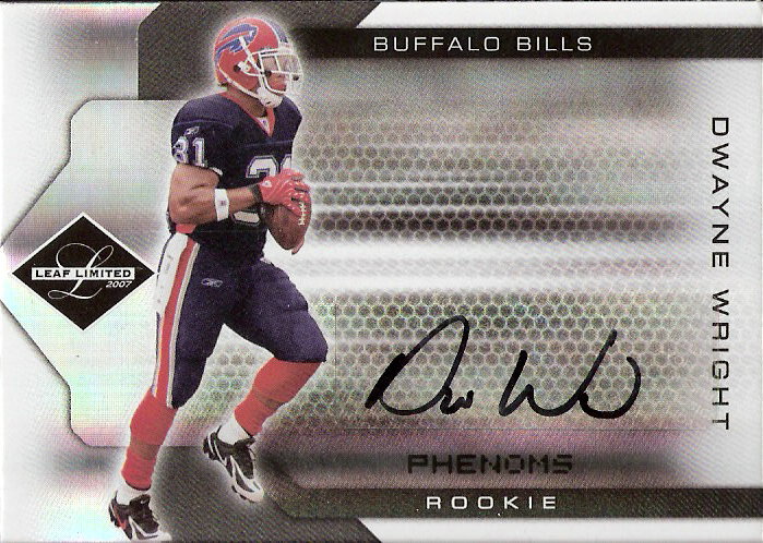 2007 Leaf Limited #316 Dwayne Wright AU RC