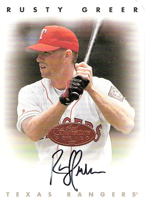 1996 Leaf Signature Autographs #85 Rusty Greer