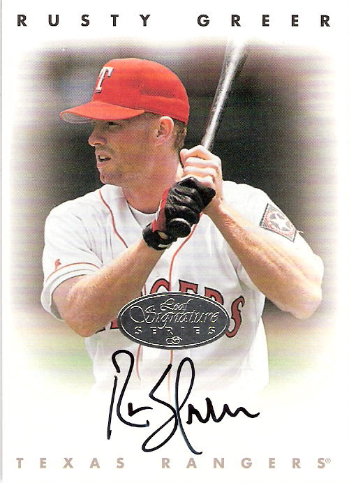 1996 Leaf Signature Autographs Silver #85 Rusty Greer