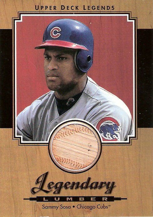 2001 Upper Deck Legends Legendary Lumber #LSS Sammy Sosa DP