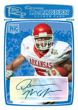 2008 Topps Rookie Progression Football Factory Sealed Hobby Box (2 Autographs, 2 Relics, 20 Rookies, 10 #ed Parallels & 10 Inserts Per Box)   