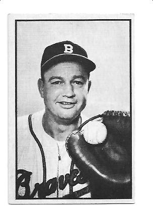 1953 Bowman Black and White #30 Walker Cooper