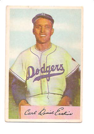 1954 Bowman #10 Carl Erskine