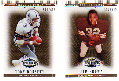 2007 Topps Triple Threads Sepia #83 Jim Brown