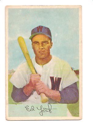 1954 Bowman #72 Eddie Yost