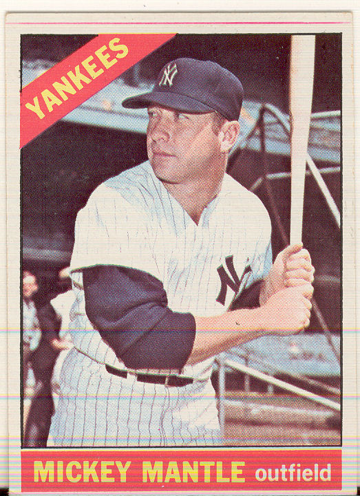 1966 Topps #50 Mickey Mantle DP