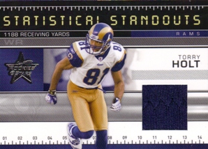 2007 Leaf Rookies and Stars Statistical Standouts Materials #14 Torry Holt