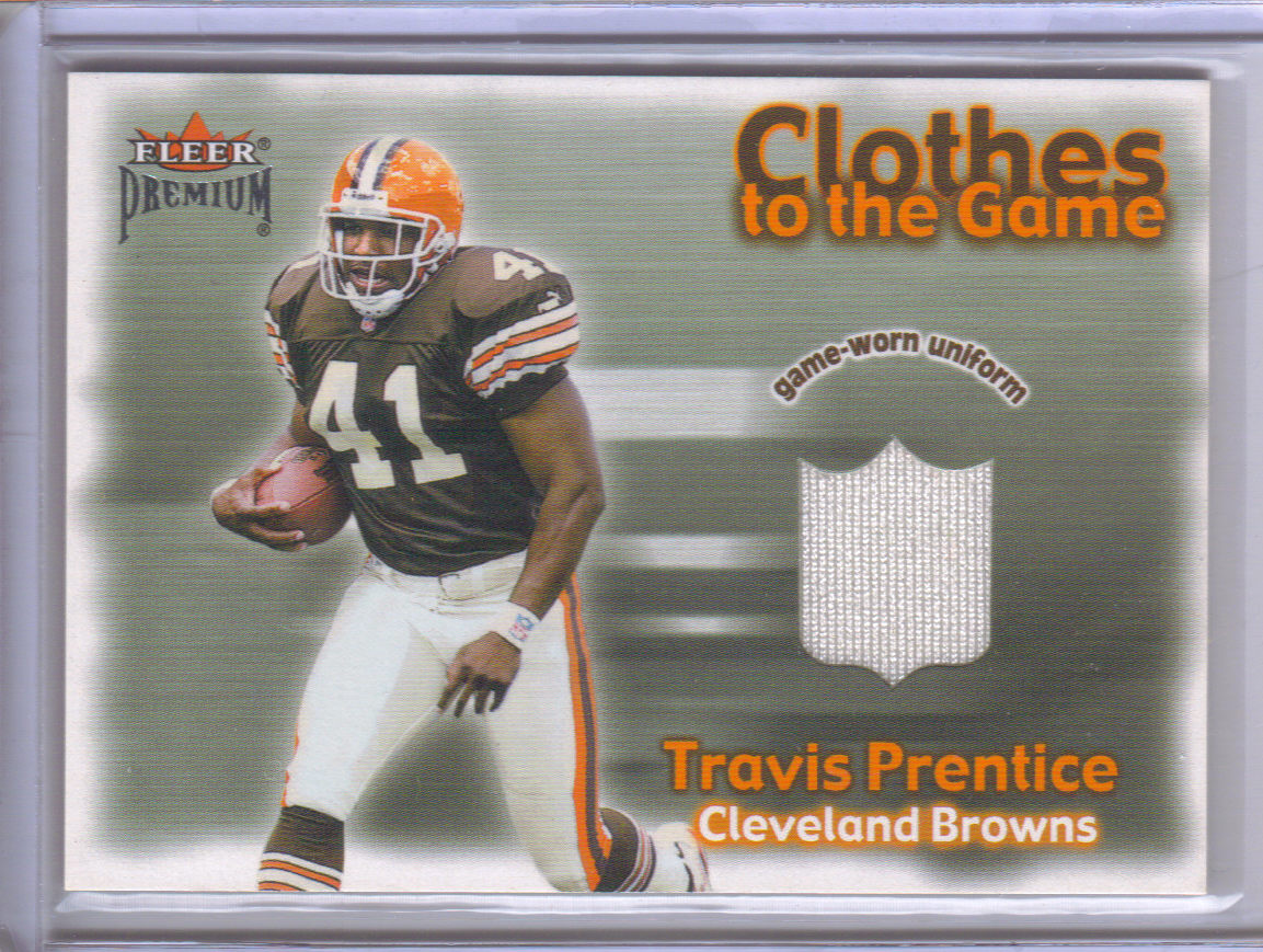 2001 Fleer Premium Clothes to the Game #17 Travis Prentice front image