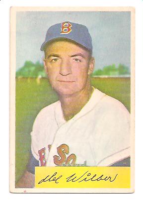 1954 Bowman #178 Del Wilber