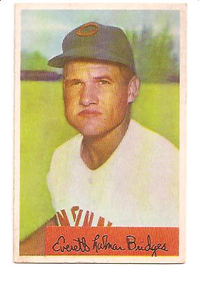 1954 Bowman #156B Rocky Bridges 328/475 Assists