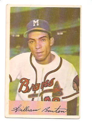 1954 Bowman #224 Bill Bruton
