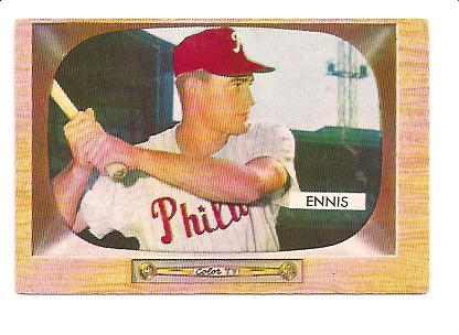 1955 Bowman #17 Del Ennis