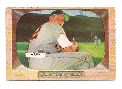 1955 Bowman #24 Al Aber