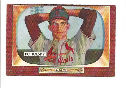 1955 Bowman #76 Tom Poholsky