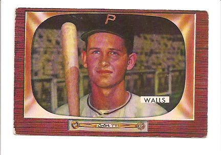 1955 Bowman #82 Lee Walls RC