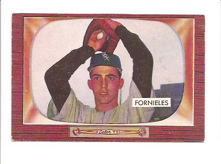 1955 Bowman #266 Mike Fornieles