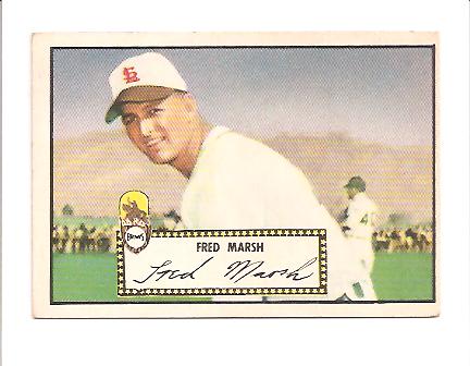1952 Topps #8 Fred Marsh RC