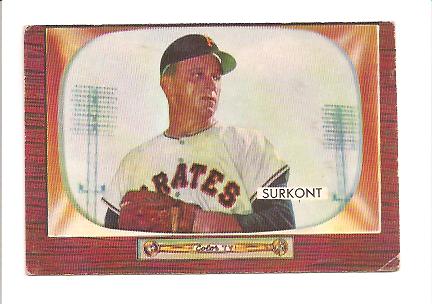 1955 Bowman #83 Max Surkont