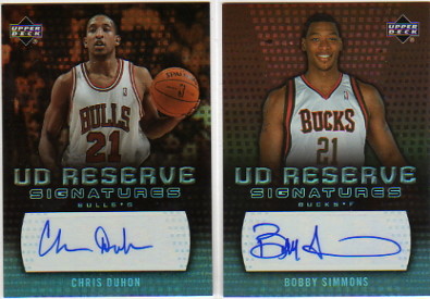 2006-07 UD Reserve Signatures #CD Chris Duhon