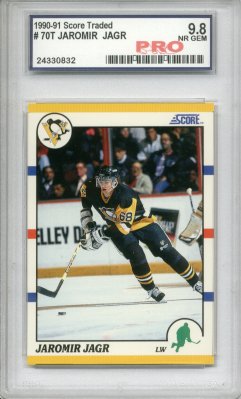 1990-91 Score Rookie/Traded #70T Jaromir Jagr Graded Nr Gem 9.8
