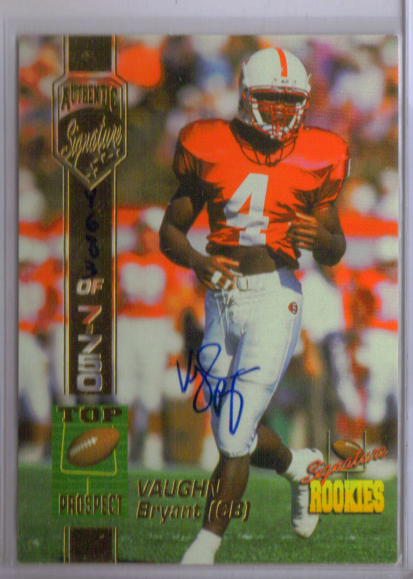 1994 Signature Rookies #11 Vaughn Bryant front image