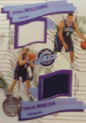 2005-06 Topps First Row Pick n Roll Relics #BW Carlos Boozer/Deron Williams