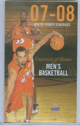 2007-08 Illinois Fighting Illini Men's Basketball Pocket Schedule ~ Brian Randle - Shaun Pruitt