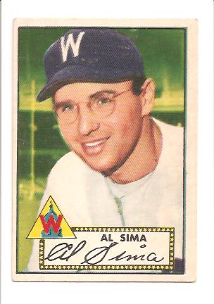 1952 Topps #93 Al Sima RC