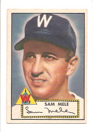 1952 Topps #94 Sam Mele