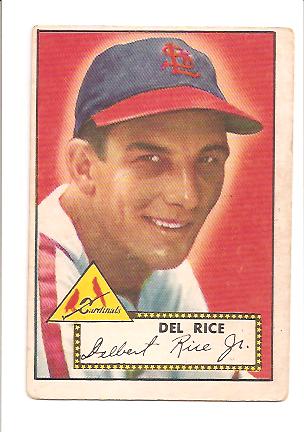 1952 Topps #100 Del Rice