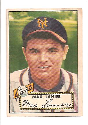 1952 Topps #101 Max Lanier