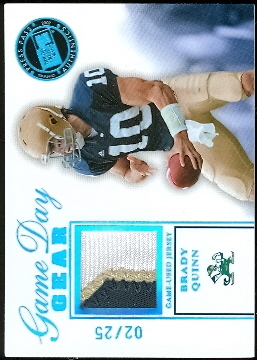 2007 Press Pass SE Game Day Gear Jerseys Holofoil Platinum #BQ Brady Quinn