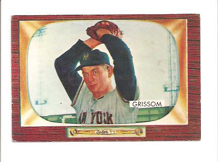 1955 Bowman #123 Marv Grissom RC