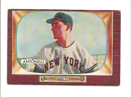1955 Bowman #124 Johnny Antonelli